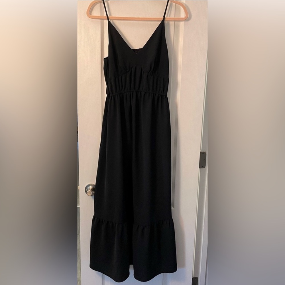 Black Who What Wear Sleeveless Maxi Dress